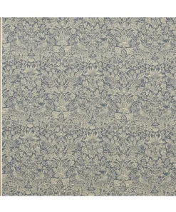 Liberty Interiors Furnishing Fabrics^Strawberry Meadowfield Ladbroke Linen in Lapis