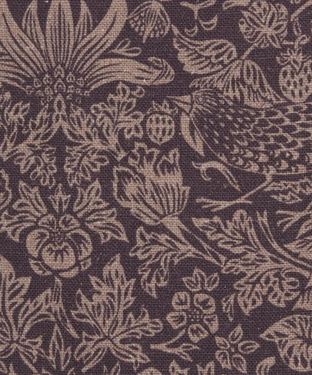 Liberty Interiors Furnishing Fabrics^Strawberry Meadowfield Ladbroke Linen in Dragonfly