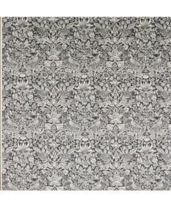 Liberty Interiors Furnishing Fabrics^Strawberry Meadowfield Vintage Velvet in Pewter Dark
