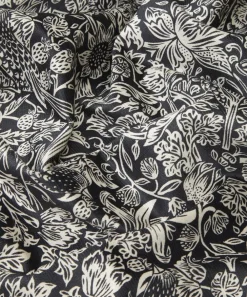 Liberty Interiors Furnishing Fabrics^Strawberry Meadowfield Vintage Velvet in Pewter Dark
