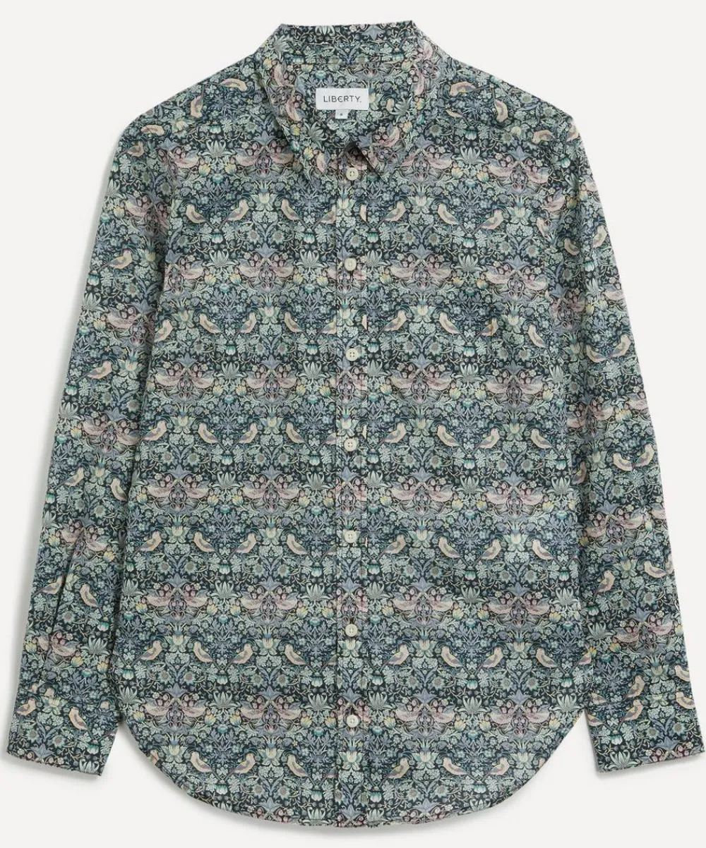 Liberty Tops^Strawberry Thief Fitted Shirt