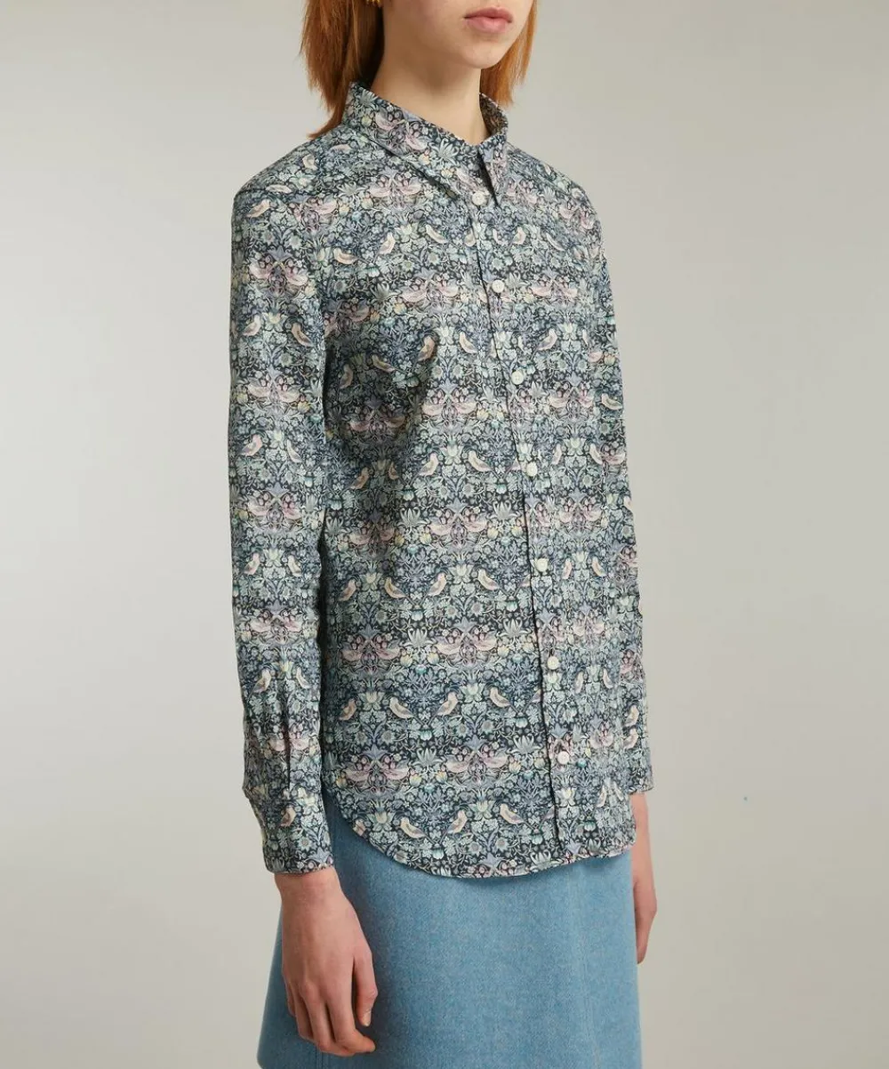 Liberty Tops^Strawberry Thief Fitted Shirt