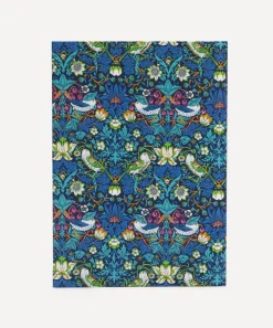 Liberty Stationery And Games^Strawberry Thief Print Cotton A5 Notebook