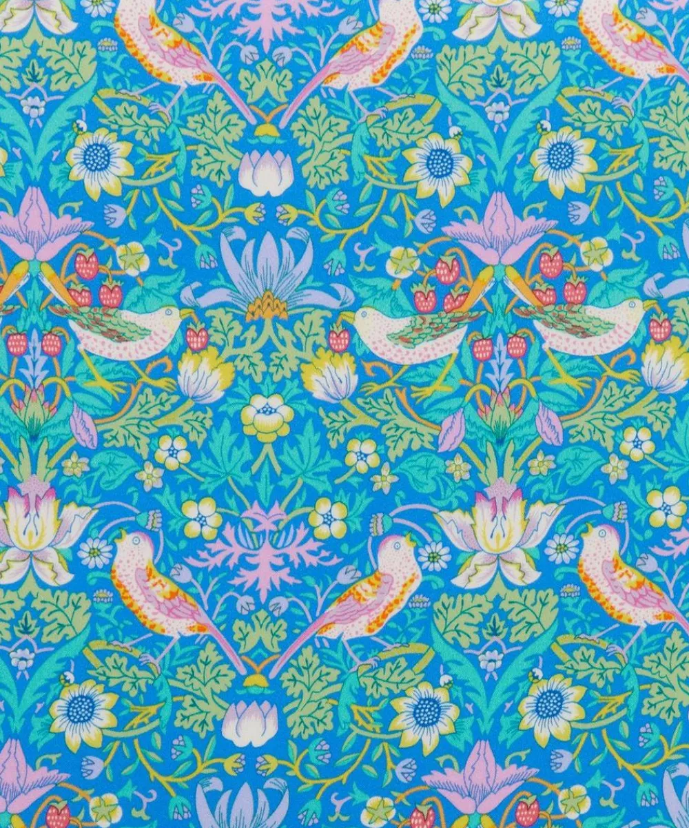 Liberty Fabrics Classic Silks|Silk Satin^Strawberry Thief Silk Satin