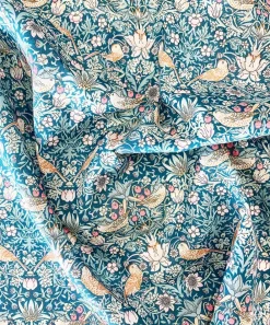 Coco & Wolf Bedding^Strawberry Thief Tana Lawn™ Cotton Double Fitted Sheet