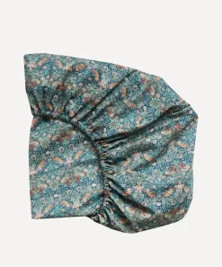Coco & Wolf Bedding^Strawberry Thief Tana Lawn™ Cotton Double Fitted Sheet