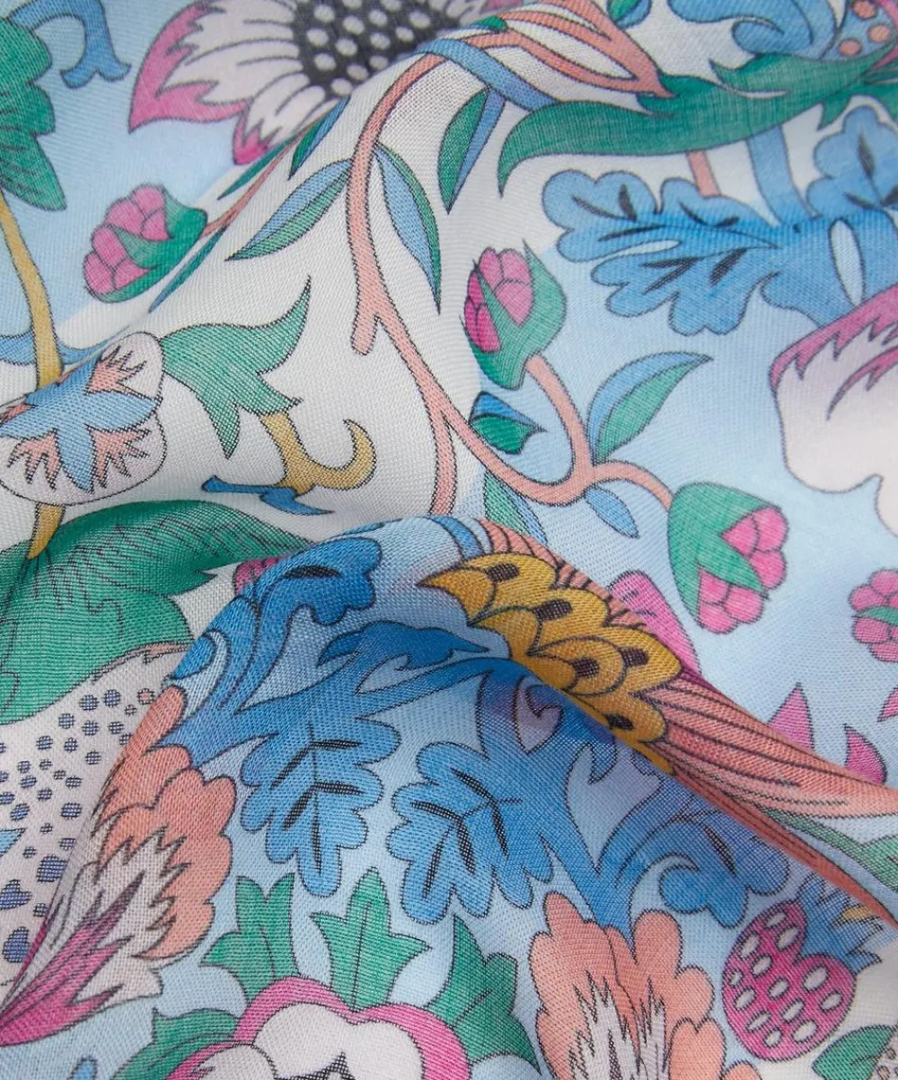 Liberty Scarves^Strawberry Thief 70x200 Modal-Cashmere Scarf