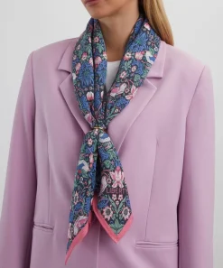 Liberty Scarves^Strawberry Thief 90X90 Silk Scarf