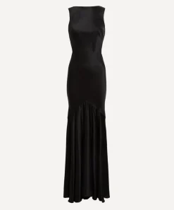 Nina Ricci Dresses^Stretch Satin Mermaid Halter Dress