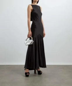 Nina Ricci Dresses^Stretch Satin Mermaid Halter Dress