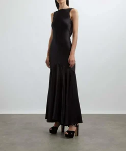 Nina Ricci Dresses^Stretch Satin Mermaid Halter Dress