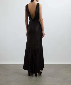Nina Ricci Dresses^Stretch Satin Mermaid Halter Dress
