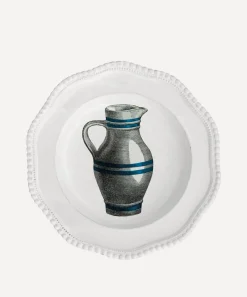 Astier de Villatte Tableware^Striped Pitcher Soup Plate