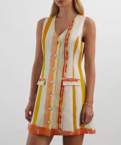 Hunter Bell Dresses^Suni Striped Vest Mini Dress