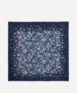 Liberty Pocket Squares^Swirling Petals Printed Silk Pocket Square