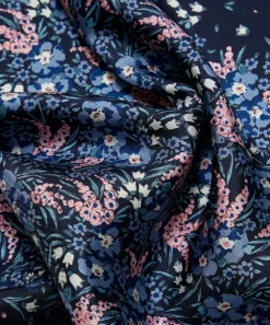 Liberty Pocket Squares^Swirling Petals Printed Silk Pocket Square