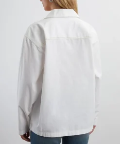 Victoria Beckham Tops^Tab Detail Denim Top