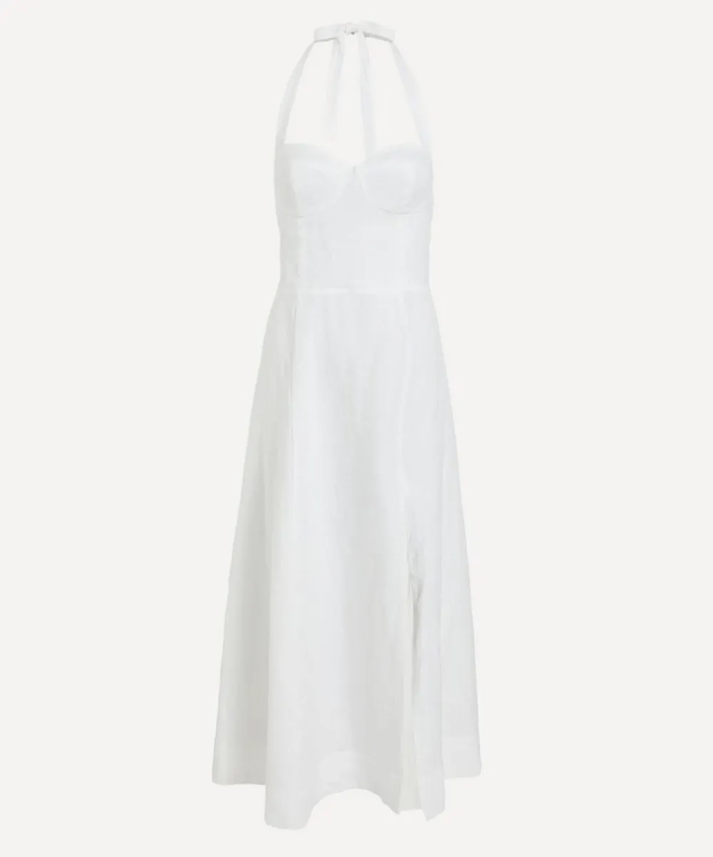 Reformation Dresses^Tala White Linen Dress