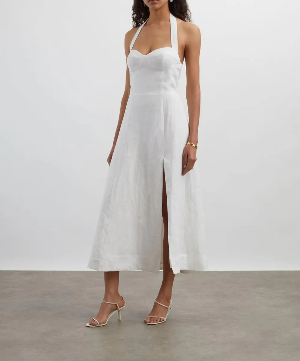 Reformation Dresses^Tala White Linen Dress