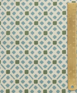 Liberty Interiors Furnishing Fabrics^Tapestry Trellis Cotton in Purslane