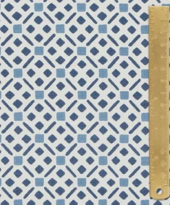Liberty Interiors Furnishing Fabrics^Tapestry Trellis Cotton in Lapis