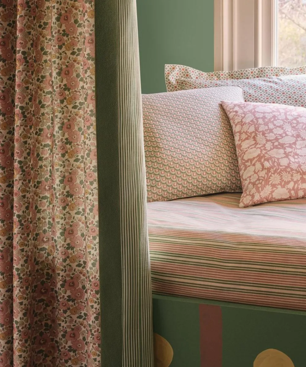 Liberty Interiors Furnishing Fabrics^Tapestry Trellis Cotton in Robins Egg