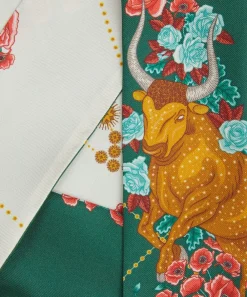 Liberty Scarves^Taurus 5X88 Ribbonette Silk Scarf