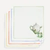 Tessitura Toscana Telerie Tableware^Tea Time Cotton Napkins Set of 4