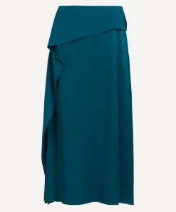 Erdem Skirts^Teal A-Line Skirt