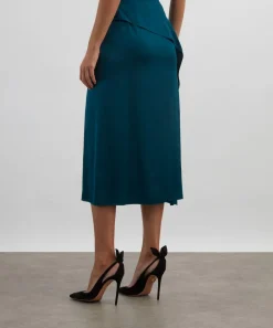 Erdem Skirts^Teal A-Line Skirt