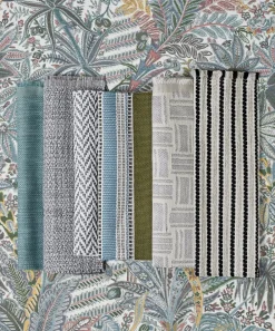 Liberty Interiors Furnishing Fabrics^Tempera Marwood in Salvia – Outdoor
