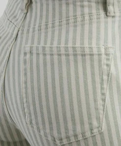 Frame Jeans^The Anchor High-Rise Wide Jeans in Seamist Stripe