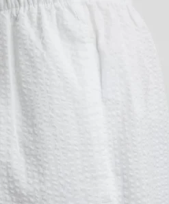 With Nothing Underneath Trousers & Shorts^The Boxer White Seersucker Shorts