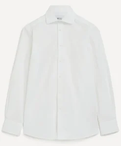 With Nothing Underneath Tops^The Boyfriend Cotton Poplin Shirt