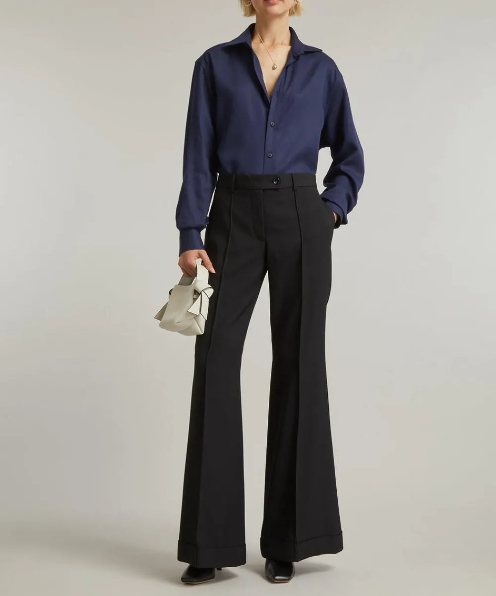 With Nothing Underneath Tops^The Boyfriend Tencel Shirt