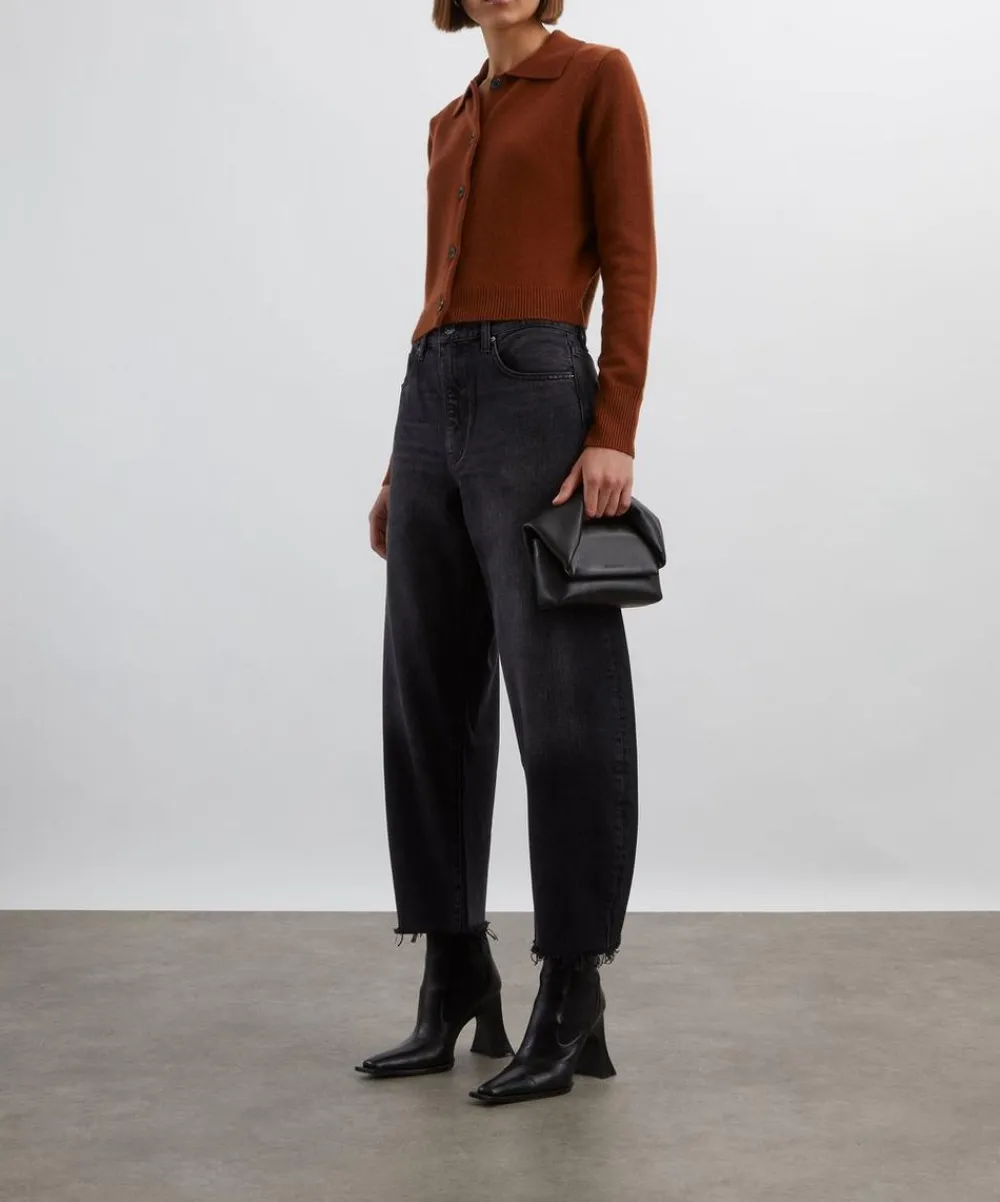 Frame Jeans^The Bubble Crop Jeans in Limitless Raw Fray