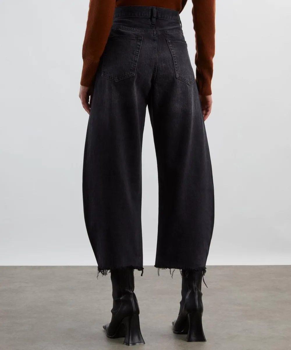 Frame Jeans^The Bubble Crop Jeans in Limitless Raw Fray