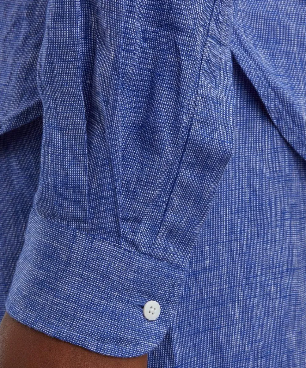 With Nothing Underneath Tops^The Classic Lapis Blue Shirt