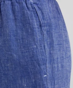 With Nothing Underneath Trousers & Shorts^The Lapis Blue Palazzo Trousers