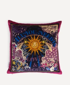 Liberty Cushions^The Power of Love and Square Velvet Cushion