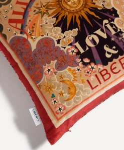 Liberty Cushions^The Power of Love and Square Velvet Cushion
