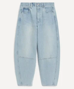Frame Jeans^The Twisted High-Rise Barrel Jeans in Never