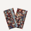 Coco & Wolf Tableware^Thorpe and Strawberry Thief Spring Wavy Edge Napkins Set of Two