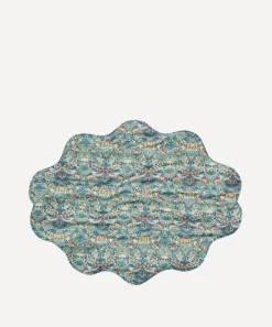 Coco & Wolf Tableware^Thorpe Rust and Strawberry Thief Reversible Wavy Placemat