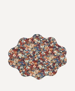 Coco & Wolf Tableware^Thorpe Rust and Strawberry Thief Reversible Wavy Placemat