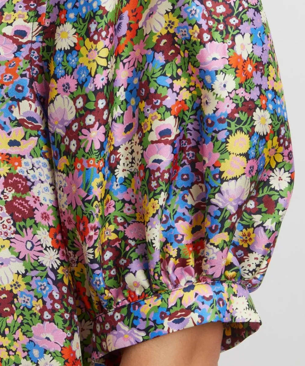 Liberty Tops^Thorpeness Silk Puff-Sleeve Shirt