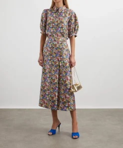 Liberty Skirts^Thorpeness Silk Soft Pleat Skirt