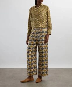 S Max Mara Trousers & Shorts^Timec Printed Silk Trousers