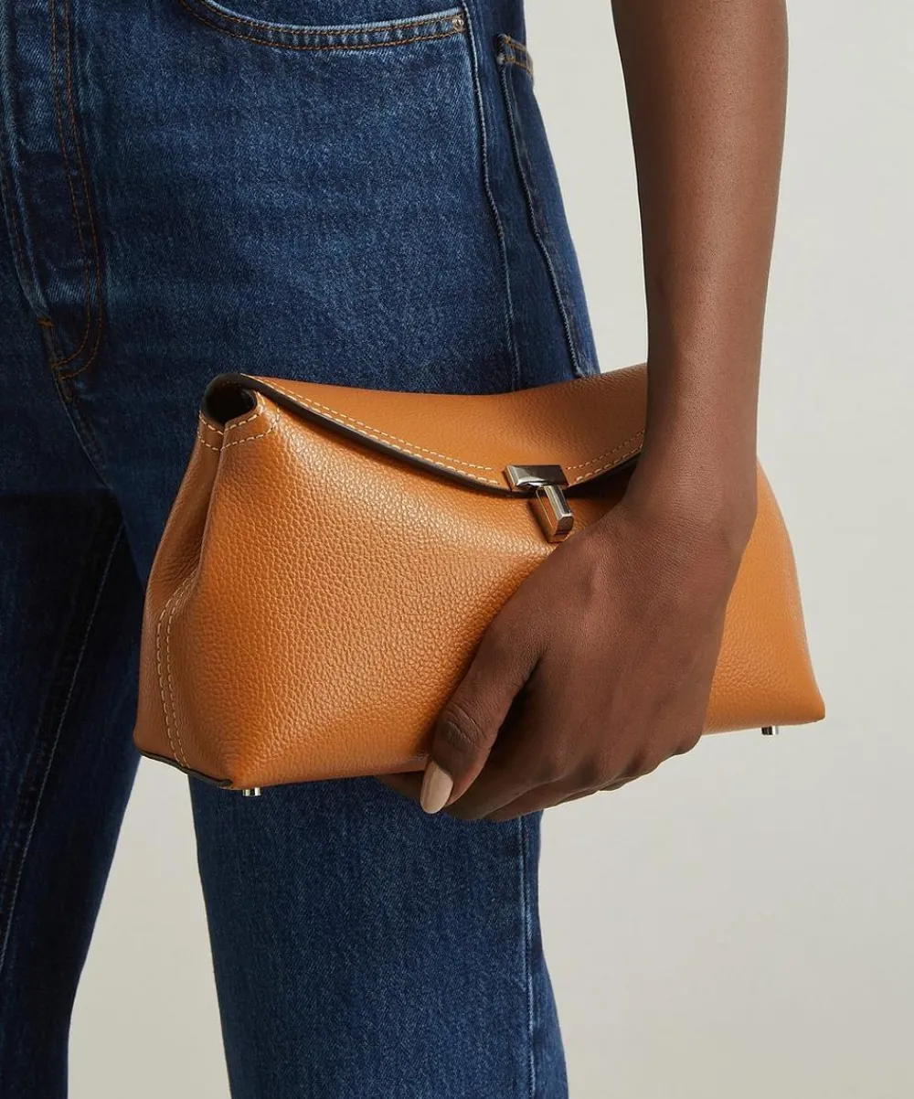 Toteme Bags^T-Lock Leather Clutch