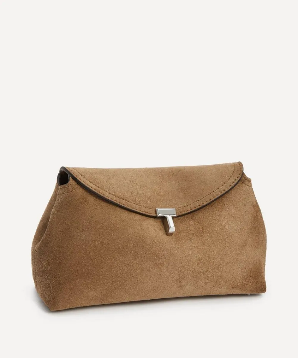Toteme Bags^T-Lock Suede Clutch Bag